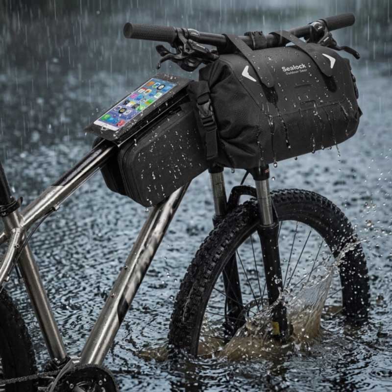 Су өткізбейтін велосипед сөмкелері — RF дәнекерленген, IPX6 | OEM, MOQ 200